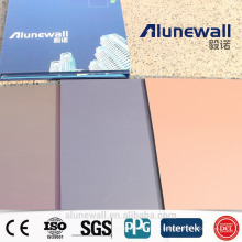 Alunewall 2M Width B1 Grade fireproof aluminum composite panel/ double sides color ACP sheets